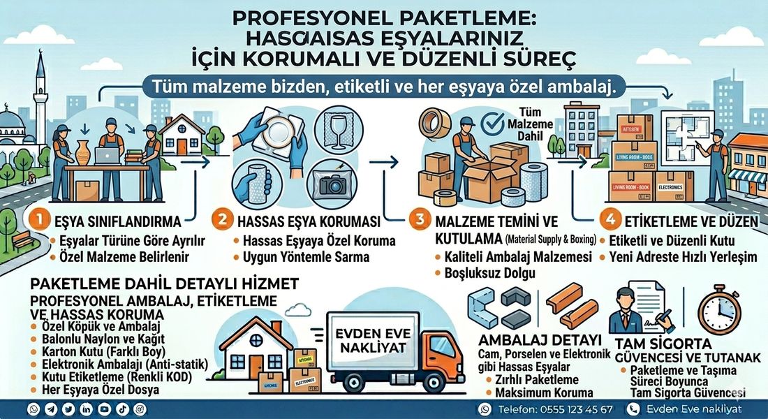 Profesyonel paketleme süreci