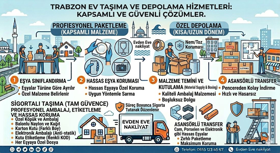 Trabzon ev taşıma ve depolama hizmetleri